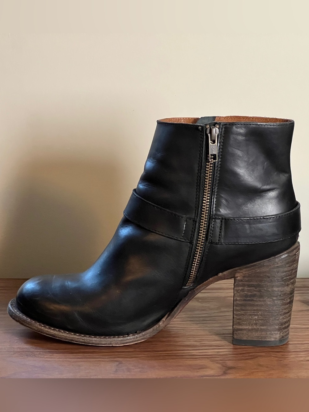 Freebird Bolo Leather Buckle Heeled Boots - US 12 - Picture 10 of 12